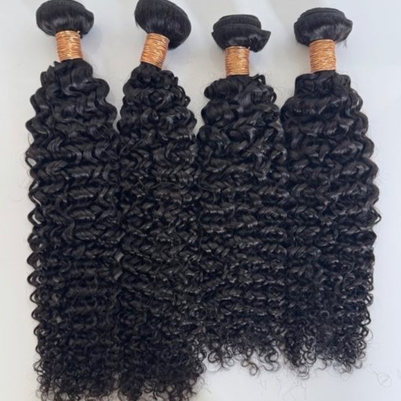 22" Weft (Sew in) Hair Extensions 100g Deep Curly Natural Black 1B - Picture 5 of 5